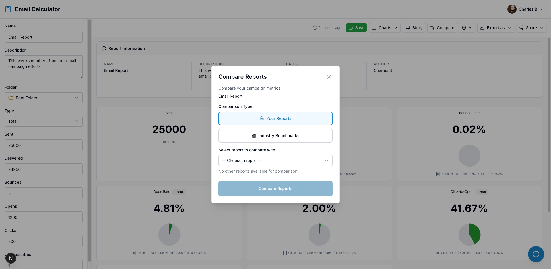 Compare and benchmark feature preview