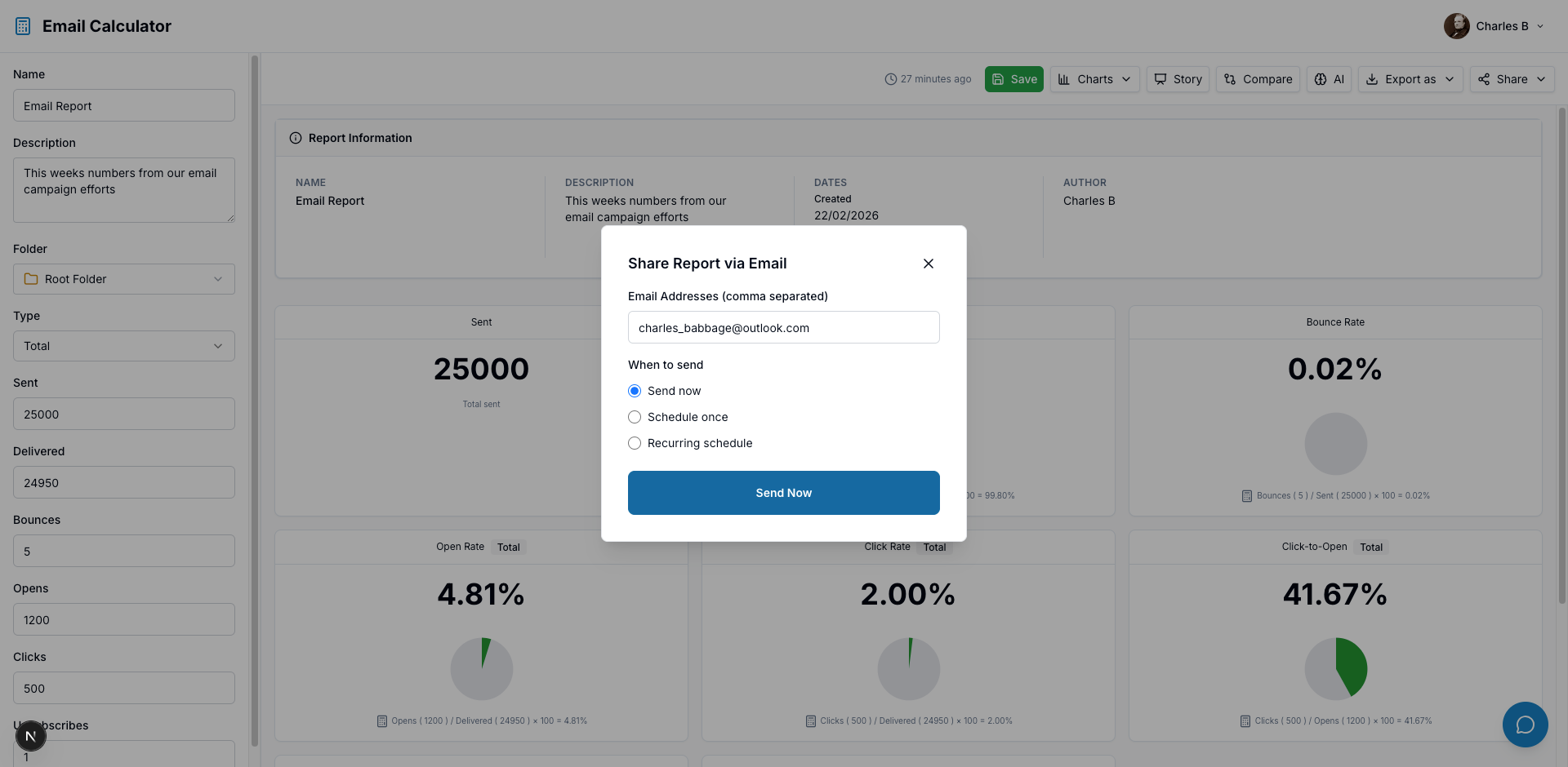 Scheduled reporting feature preview